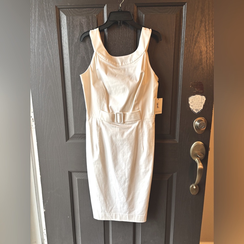 Calvin Klein White Scoop Neck
